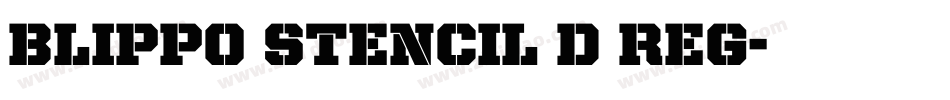 Blippo Stencil D Reg字体转换